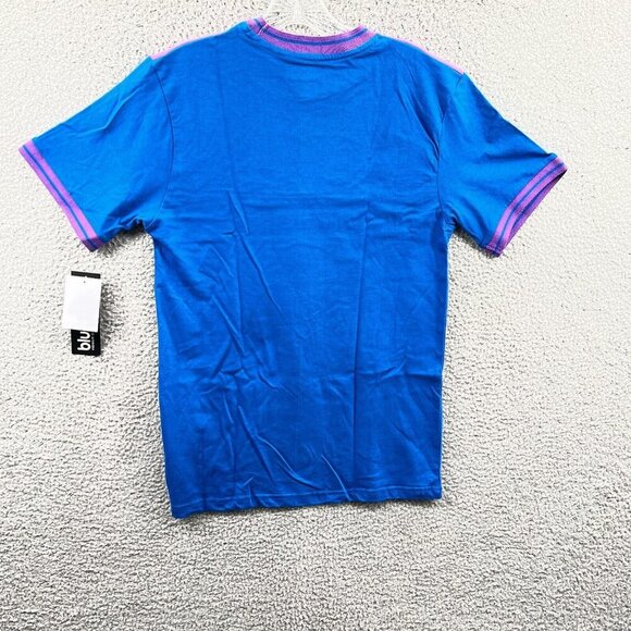 Blue Gear Mens Shirt Small Blue Purple‎ Blue 100% Cotton Colorblock Short Sleeve - Picture 2 of 10